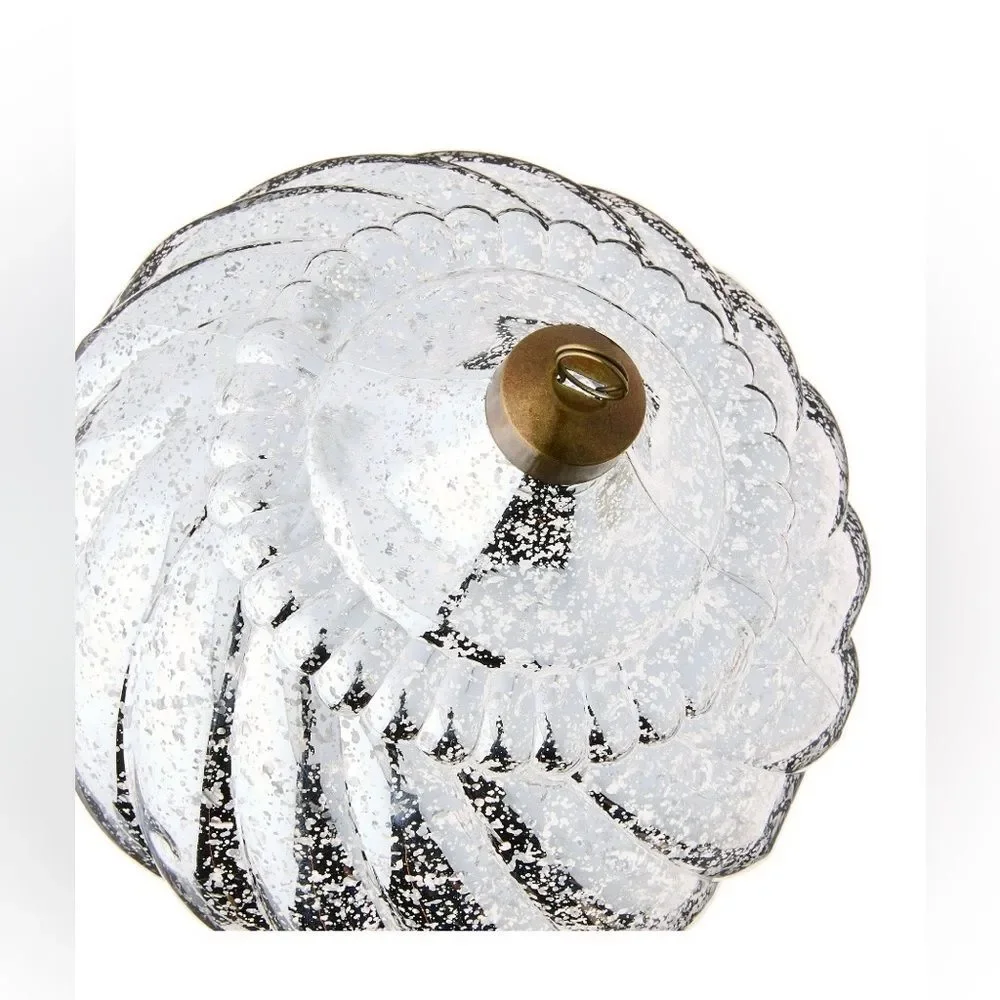 My Texas House Shatterproof Mercury Ornaments Silver 3 Count